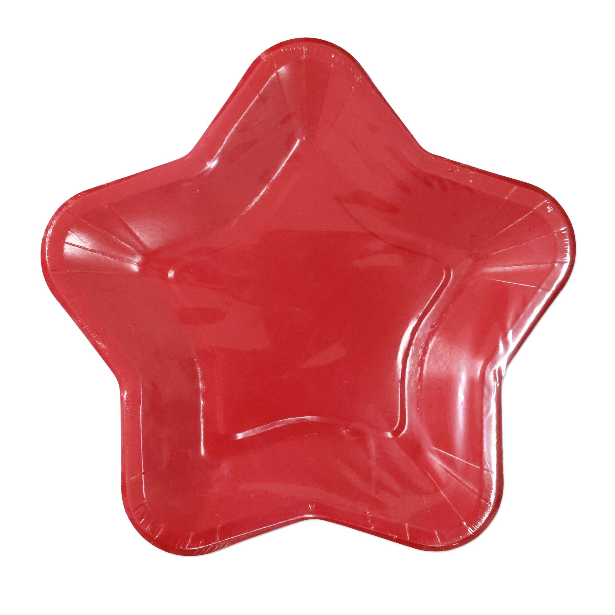 10" Red Star Dinner Plates, 10ct. by Celebrate It™